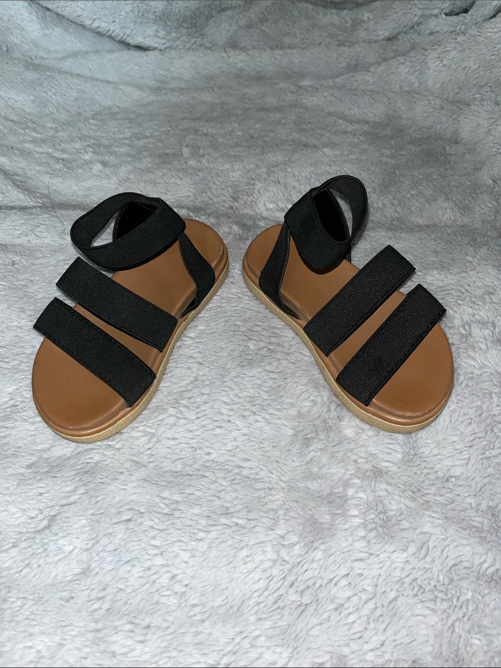 Hot Cakes Kids Black Strappy Sandals